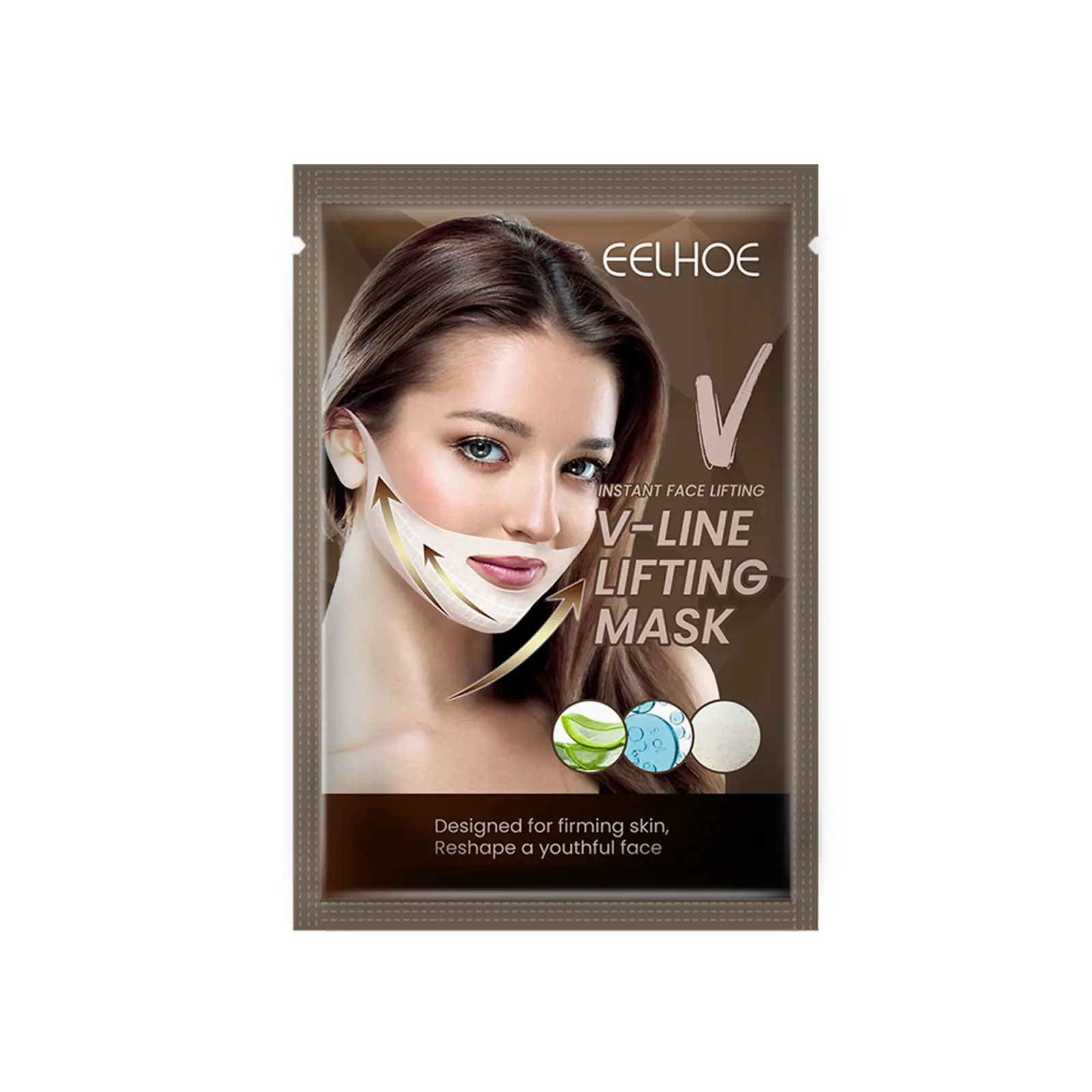 Masque facial à ligne V, patch réducteur à double menton, masque amincissant de lifting du visage en forme de ligne v