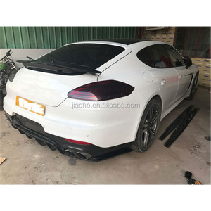 คาร์บอนไฟเบอร์ด้านหลัง Diffuser สปอยเลอร์สำหรับ <span class=keywords><strong>Porsche</strong></span> <span class=keywords><strong>Panamera</strong></span> 970 GTS Turbo <span class=keywords><strong>S</strong></span> 2014-2017กันชนด้านหลังรถจัดแต่งทรงผม - Product Image 4