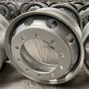 Velg roda baja pelek aluminium 22.5*8.25 8.25*24.5 suku cadang rem Trailer Truk Amerika