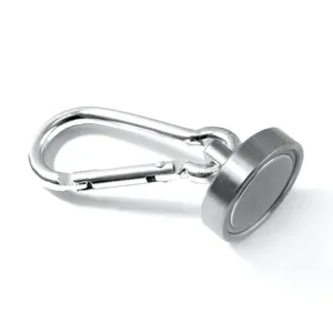 Fabriek Prijs Sterke Neodymium Magneet Sleutel Magnetische Sleutelhanger Ring Holder Swivel Karabijnhaak