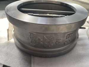 B3 8 Zoll 150LB Duplex-Edelstahl 4A F51 Korrosionsbeständiges API504 Doppelplatten-Wafer-Rückschlagventil Verhindert Rückfluss von Öl für - Product Image 3