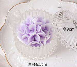 Décoration d'intérieur, parfum, cadeau pour la Saint-Valentin, <span class=keywords><strong>bougie</strong></span> parfumée à la cire de soja en forme de rose avec gobelet pour les mariages et les fêtes - Product Image 4