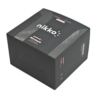 Caja de Embalaje Cosmético Plegable, Ecológica y Biodegradable, con Laminado Mate, Fabricada en China, Kit de Maquillaje Negro