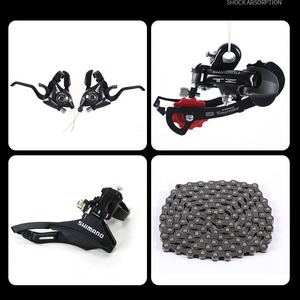 Vélo de montagne 26 pouces avec pneus larges de 4,0 pouces, fourche à suspension, tout-terrain, pour la neige, pour hommes adultes - Product Image 2