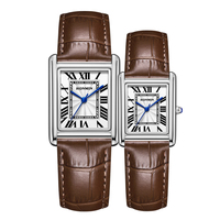Carter personnalisé Look spécial coloré Cadrans haut de gamme de luxe Elite Unisexe Montre étanche Bon cuir Bracelets