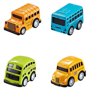 2024 Nieuwe Legering Speelgoed Auto Mini Die Cast Auto Model Diecast Auto Speelgoed Diecast School Bus Diecast Speelgoed Voor Kinderen
