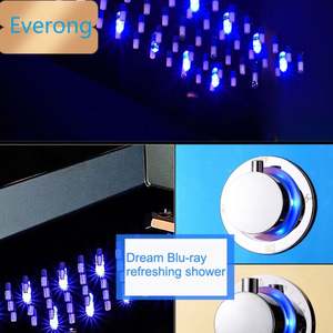 A buon mercato bagno intelligente a temperatura costante LED doccia doccia doccia più modalità di spruzzo d'acqua e SPA pannello doccia - Product Image 6