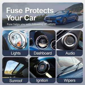 New Car Fuse Box Set 300PCS Mini Zinc Medium and Small Fuses Electronic Modules Kit - Product Image 5