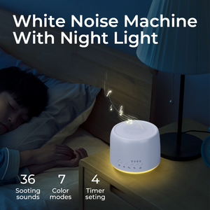 Mini generador de ruido blanco multifunción compacto RGB LED luz nocturna <span class=keywords><strong>USB</strong></span> 5W terapia del sueño máquina de sonido temporizador para estudio de Yoga - Product Image 3