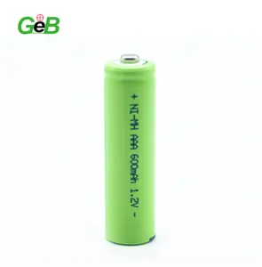 GEB 1.2V镍氢AAA电池600毫安可充电镍氢电池1.2V镍氢aaa用于电动遥控汽车玩具