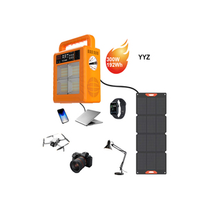 Station d'alimentation portable LiFePO4 300W 192Wh haute performance la plus vendue avec MPPT, lumière LED et haut-parleur pour la maison et l'extérieur - Product Image 3