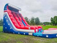 Parc aquatique de 30 pieds de hauteur de qualité commerciale en gros géant enfants utilisé toboggan gonflable pour piscine adultes vente