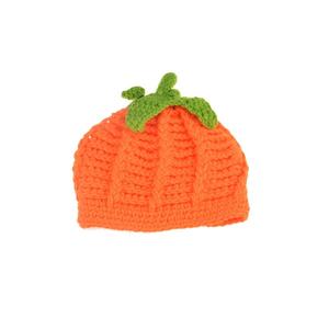 MXRPROPS Chapeaux tricotés pour bébés en forme de citrouille Accessoires de photographie en laine Chapeau de bébé au crochet - Product Image 4