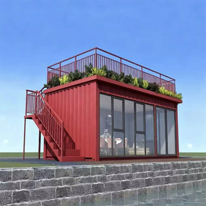 <span class=keywords><strong>Maison</strong></span> modulaire préfabriquée en conteneur à deux étages et véranda, style 'Network Celebrity', pour rue commerciale B&amp - Product Image 4