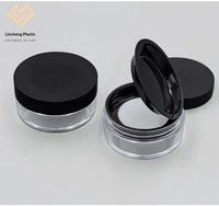 Emballage plastique portable personnalisé 10g pour poudre libre, poudre fixante, avec compartiments divisés en maille élastique, modèle cosmétique