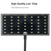 Éclairage personnalisable RGB, lumière à clip en plastique durable, lumière LED pour aquarium à spectre complet, lumière pour plantes, lumière à clip de bureau