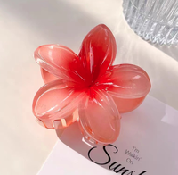 Pince à cheveux à l'acide acétique Finesryle nouvelle couleur fleur d'empreinte d'oeuf accessoires de cheveux pour femmes élégantes couleur pince de requin personnalisable