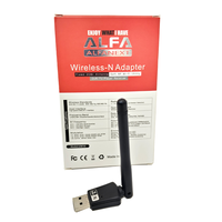 Adaptateur WiFi externe ALFA de haute qualité USB 2.0 2.4 GHz 150 Mbps CE LAN, carte réseau, pilote WiFi Realtek, pour utilisation sur serveur