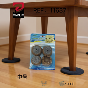 Tappetini per Gambe di Tavolo in Tessuto Non Tessuto, Misura Media, Confezione da 12 Pezzi - Product Image 3