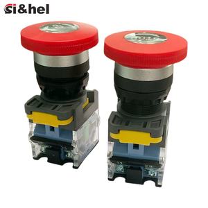 Si & hel la38 22mm 10A dừng khẩn cấp tự khóa nút nhấn màu đỏ chuyển đổi nhựa điện tử nhà/Máy/thiết bị công nghiệp - Product Image 5