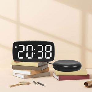 Digital Electronic Vibration Alarm <b>Clock</b> Multilingual <b>LED</b> Display Simple Design Bedside Hearing Impaired Home Use USB Powered - Product Image 1