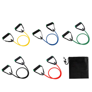 Set de Tubos de Resistencia Elásticos de Goma para Ejercicio Físico, Yoga, Pilates y Entrenamiento de Tobillo, con Logotipo Personalizado, para Gimnasio en Casa KWO - Product Image 2