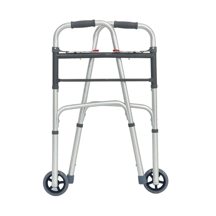 Bliss Medical Mobility Fold Walking Aids Cadre Patient Chirurgical Aluminium Walker pour Adultes Handicapés Personnes âgées