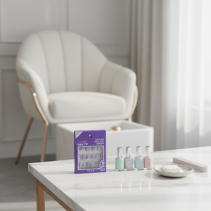 Tita Professional 25SS #1 Prensa de punta de uñas cuadrada Aplicación fácil para diseño de uñas de larga duración para silla de pedicura K Beauty - Product Image 3
