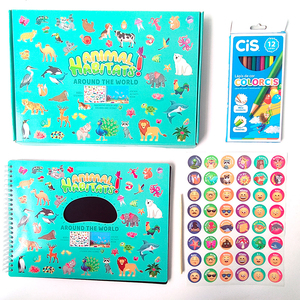 กล่องใส่ของเล่นแบบปรับแต่งได้สำหรับเด็กที่มีปากกาวาดรูปแบบ Montessori - Product Image 2