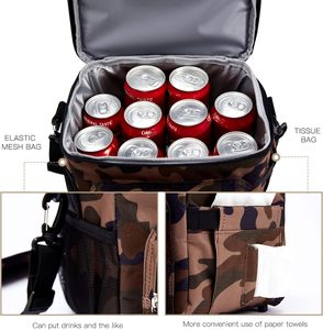 Échantillon gratuit : Sac isotherme souple portable pour canettes, avec logo personnalisé couleur 840D, en TPU, pour la randonnée, avec compartiments en TPU - Product Image 3
