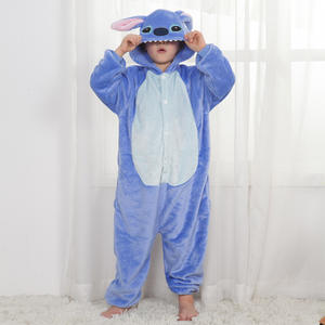 Pyjama en velours pour enfants unisexe Memune, personnage de dessin animé <span class=keywords><strong>Stitch</strong></span>, cosplay, costumes de fête d'Halloween, polyester, sur le thème des jeux - Product Image 3