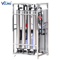Système de traitement d'eau RO 500 L/h pour usine de production d'eau pure avec lumière UV et pompe à eau