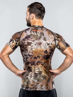 Tontons Factory Custom Fashion No Gi Fight Sublimated Quick-Dry Swimwear Custom Mma Bjj Rashguard Demi-Manches