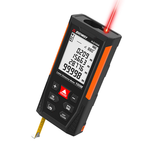 <span class=keywords><strong>Misuratore</strong></span> <span class=keywords><strong>di</strong></span> <span class=keywords><strong>Distanza</strong></span> <span class=keywords><strong>Laser</strong></span> SNDWAY H-D100A con Portata <span class=keywords><strong>di</strong></span> 100m e Metro a Nastro Manuale da 2 Metri - Product Image 1