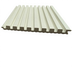 Panneaux de revêtement mural 3D en WPC QDM Luxurious <span class=keywords><strong>Chalet</strong></span>, imperméables et insonorisés, avec un design cannelé, pour usage domestique - Product Image 1