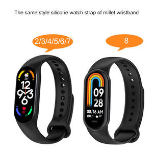 Correa de reloj deportivo de silicona para Xiaomi <span class=keywords><strong>Mi</strong></span> Band 8 7 6 5 4 3, pulsera de reloj inteligente, pulsera de repuesto - Product Image 2