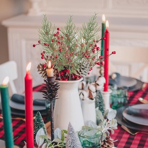 Bán Buôn Nhân Tạo Thông Chi Nhánh Giả Màu Xanh Lá Cây Cây Thông Lá Picks Giáng Sinh Vòng Hoa Mây Thủ Công Trang Trí Nội Thất Cho Các Bà Mẹ Ngày - Product Image 2