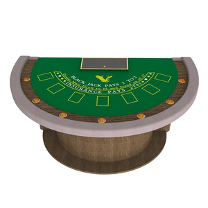 Tables de poker <span class=keywords><strong>Blackjack</strong></span> exclusives semi-circulaires YH 7 places, fabricants de tables de jeu de cartes de <span class=keywords><strong>casino</strong></span> - Product Image 1