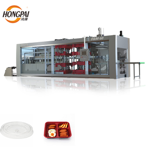 Tự động ba trạm thực phẩm dùng một lần container máy làm nhanh nhựa PP chân không hình thành máy hộp thức ăn nhanh - Product Image 2