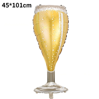 Globos de Aluminio con Diseño de Botellas de Vino Impresas en Grabado, Ecológicos, al por Mayor, para Decoración de Fiestas