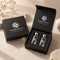 Boîte à ampoules personnalisée étanche 2ml 3ml 10ml, boîte à peptides, plateau en plastique, boîte holographique pour 1 paquet 2 flacons