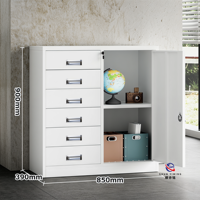 Armoire de bureau en acier ignifuge, casier de rangement métallique pour dossiers importants, armoire de classement de documents haute sécurité