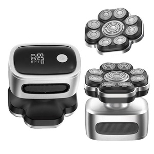 Rasoir magnétique professionnel 9D pour hommes chauves, kit <span class=keywords><strong>de</strong></span> toilettage électrique détachable amélioré, étanche IPX6 pour utilisation humide et sèche - Product Image 1