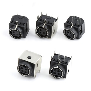 Sản Xuất 3/4/5/6/7/8/9/10/11/12/13 Cores Right Angle Vertical Nam Nữ Power <span class=keywords><strong>Mini</strong></span> Din Jack Ổ Cắm Din Nối - Product Image 2