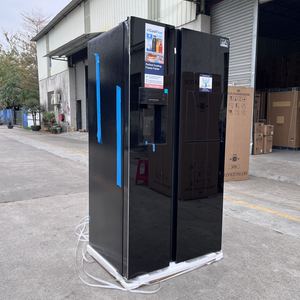 Side by side tủ lạnh với <span class=keywords><strong>Ice</strong></span> Crusher <span class=keywords><strong>Ice</strong></span> <span class=keywords><strong>Maker</strong></span> và Wine Bar 613l công suất lớn làm mát bằng không khí tự động Defrost BLDC Inverter 220 50/60 - Product Image 3