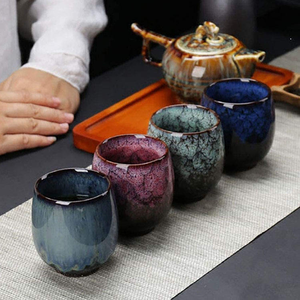 Taza de Café de Cerámica de Estilo Japonés con Logotipo Personalizado, Taza de Té de Gres de Buena Calidad para Restaurante - Product Image 6