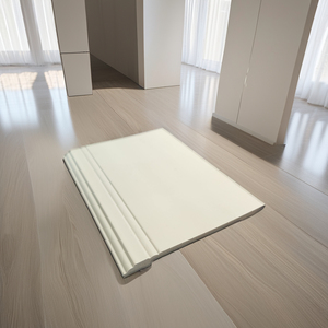 RUITONG PS/Rodapié de plástico blanco de diseño moderno Rodapie Tablero de falda de fácil instalación con ventaja impermeable - Product Image 3