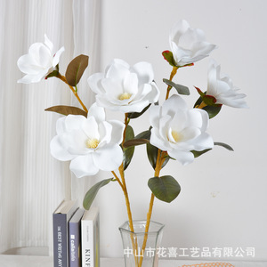 Flor Artificial de Magnolia, Rama Individual, Tacto Real, Plástico PVC/PU, Decoración para el Hogar, Navidad - Product Image 3