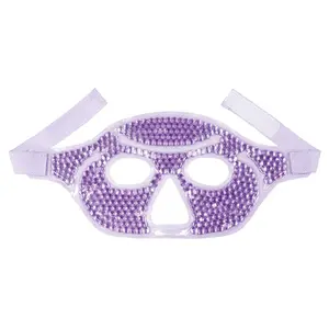 2024 Baolun meia máscara de gelo gel contas reutilizáveis compressa fria máscara de beleza multicolorida