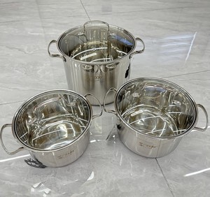 12 Parça Paslanmaz Çelik Tencere Seti Cam Kapaklı Yapışmaz Tava Çok Katmanlı Taban Süt Tenceresi Sos Tenceresi Derin Tencere İçerir - Product Image 3